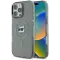 Coque arrière Karl Lagerfeld IML Metal Choupette Head avec MagSafe pour Apple iPhone 16 Pro - Noir