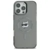 Coque arrière Karl Lagerfeld IML Metal Choupette Head avec MagSafe pour Apple iPhone 16 Pro - Noir 3