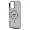 Coque arrière Karl Lagerfeld IML Metal Choupette Head avec MagSafe pour Apple iPhone 16 Pro - Noir 6