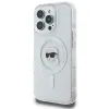 Coque arrière Karl Lagerfeld IML Metal Karl Head avec MagSafe pour Apple iPhone 16 Pro - Blanc 2