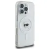 Coque arrière Karl Lagerfeld IML Metal Karl Head avec MagSafe pour Apple iPhone 16 Pro - Blanc 4