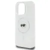 Coque arrière Karl Lagerfeld IML Metal Karl Head avec MagSafe pour Apple iPhone 16 Pro - Blanc 6