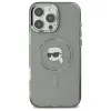 Coque arrière Karl Lagerfeld IML Metal Karl Head avec MagSafe pour Apple iPhone 16 Pro - Noir 3