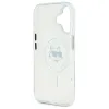 Coque arrière Karl Lagerfeld IML Metal Choupette Head avec MagSafe pour Apple iPhone 16 Plus - Blanc 7