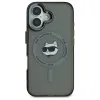 Coque arrière Karl Lagerfeld IML Metal Choupette Head avec MagSafe pour Apple iPhone 16 Plus - Noir 3