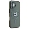 Coque arrière Karl Lagerfeld IML Metal Choupette Head avec MagSafe pour Apple iPhone 16 Plus - Noir 4