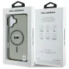 Coque arrière Karl Lagerfeld IML Metal Karl Head avec MagSafe pour Apple iPhone 16 Plus - Noir 8