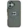 Coque arrière Karl Lagerfeld IML Metal Choupette Head avec MagSafe pour Apple iPhone 16 - Noir 3