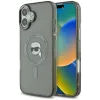 Coque arrière Karl Lagerfeld IML Metal Karl Head avec MagSafe pour Apple iPhone 16 - Noir