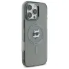 Coque arrière Karl Lagerfeld IML Metal Choupette Head avec MagSafe pour Apple iPhone 16 Pro Max - Noir 4