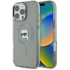 Coque arrière Karl Lagerfeld IML Metal Karl Head avec MagSafe pour Apple iPhone 16 Pro Max - Noir