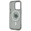 Coque arrière Karl Lagerfeld IML Metal Choupette Head avec MagSafe pour Apple iPhone 15 Pro - Noir 4