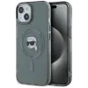 Coque arrière Karl Lagerfeld IML Metal Karl Head avec MagSafe pour Apple iPhone 15 - Noir