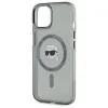 Coque arrière Karl Lagerfeld IML Metal Karl Head avec MagSafe pour Apple iPhone 15 - Noir 6