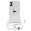 Coque arrière Karl Lagerfeld IML Choupette Head & Cord avec MagSafe pour Apple iPhone 16 - Transparent 2