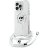 Coque arrière Karl Lagerfeld IML Choupette Head & Cord avec MagSafe pour Apple iPhone 16 Pro Max - Transparent