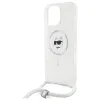 Coque arrière Karl Lagerfeld IML Choupette Head & Cord avec MagSafe pour Apple iPhone 16 Pro Max - Transparent 5