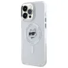 Coque arrière Karl Lagerfeld IML Metal Choupette Head avec MagSafe pour Apple iPhone 14 Pro Max - Blanc 2