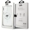 Coque arrière Karl Lagerfeld IML Metal Choupette Head avec MagSafe pour Apple iPhone 15 Plus - Blanc 8