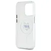 Coque arrière Karl Lagerfeld IML Metal Choupette Head avec MagSafe pour Apple iPhone 15 Pro Max - Blanc 7