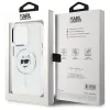 Coque arrière Karl Lagerfeld IML Metal Choupette Head avec MagSafe pour Apple iPhone 15 Pro Max - Blanc 8