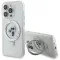 Coque arrière rigide Karl Lagerfeld Ring Stand Karl & Choupette avec MagSafe pour Apple iPhone 15 Pro - Blanc
