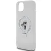 Coque arrière rigide Karl Lagerfeld Ring Stand Karl & Choupette avec MagSafe pour Apple iPhone 15 Plus/14 Plus - Blanc 6