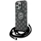 Coque arrière Karl Lagerfeld IML Crossbody Monogram Karl & Choupette Head avec MagSafe pour Apple iPhone 16 Pro - Noir