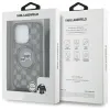 Coque arrière Karl Lagerfeld IML Crossbody Monogram Karl & Choupette Head avec MagSafe pour Apple iPhone 16 Pro - Noir 7