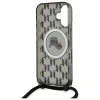 Coque arrière Karl Lagerfeld IML Crossbody Monogram Karl & Choupette Head avec MagSafe pour Apple iPhone 16 - Noir 6