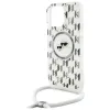 Coque arrière Karl Lagerfeld IML Crossbody Monogram Karl & Choupette Head avec MagSafe pour Apple iPhone 16 Pro Max - Transparent 5