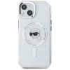 Coque arrière Karl Lagerfeld IML Metal Karl Head avec MagSafe pour Apple iPhone 15 - Blanc 3