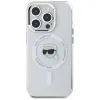 Coque arrière Karl Lagerfeld IML Metal Karl Head avec MagSafe pour Apple iPhone 15 Pro Max - Blanc 3