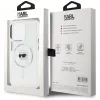 Coque arrière Karl Lagerfeld IML Metal Karl Head avec MagSafe pour Apple iPhone 15 Pro Max - Blanc 8