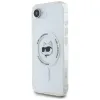 Coque arrière Karl Lagerfeld IML Metal Choupette Head avec MagSafe pour Apple iPhone 17e/16e - Blanc 2