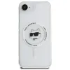 Coque arrière Karl Lagerfeld IML Metal Choupette Head avec MagSafe pour Apple iPhone 17e/16e - Blanc 3