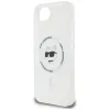 Coque arrière Karl Lagerfeld IML Metal Choupette Head avec MagSafe pour Apple iPhone 17e/16e - Blanc 6