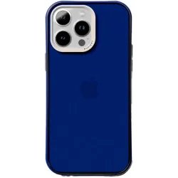 Coque arrière Nudient Form pour Apple iPhone 14 Pro Max - Transparent/Bleu