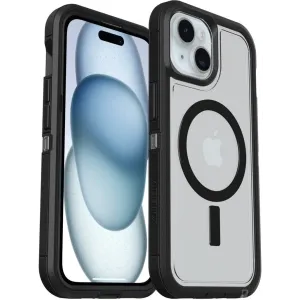 Coque arrière Otterbox Defender XT avec MagSafe pour Apple iPhone 17e/16e/15/14 - Transparent/Noir