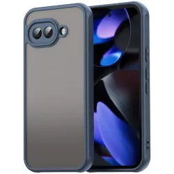 Coque arrière Phonesta AirFrost pour Google Pixel 9a - Bleu mat