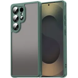 Coque arrière Phonesta AirFrost pour Samsung Galaxy S25 Ultra - Vert mat