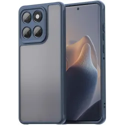 Coque arrière Phonesta AirFrost pour Motorola Edge 60 / Edge 60 Fusion - Bleu mat