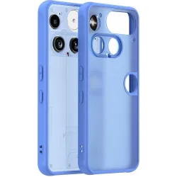 Coque arrière Phonesta AirFrost pour Nothing Phone (3) - Bleu saphir mat