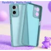 Coque arrière Phonesta AirFrost pour Motorola Moto G06/G06 Power - Bleu givré mat 1
