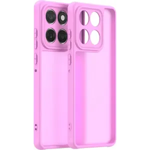 Coque arrière Phonesta AirFrost pour Motorola Edge 60 / Edge 60 Fusion - Rose bonbon mat