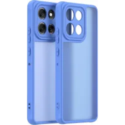 Coque arrière Phonesta AirFrost pour Motorola Moto G86/G86 Power - Bleu saphir mat