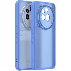 Coque arrière Phonesta AirFrost pour Nothing Phone (3a) Pro - Bleu saphir mat