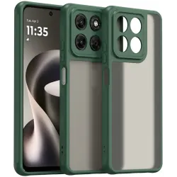 Coque arrière Phonesta AirFrost pour Motorola Moto G47/G37/G37 Power - Vert mat