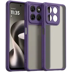 Coque arrière Phonesta AirFrost pour Motorola Moto G47/G37/G37 Power - Violet mat