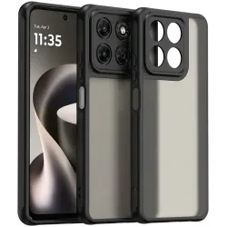 Coque arrière Phonesta AirFrost pour Motorola Moto G47/G37/G37 Power - Noir mat